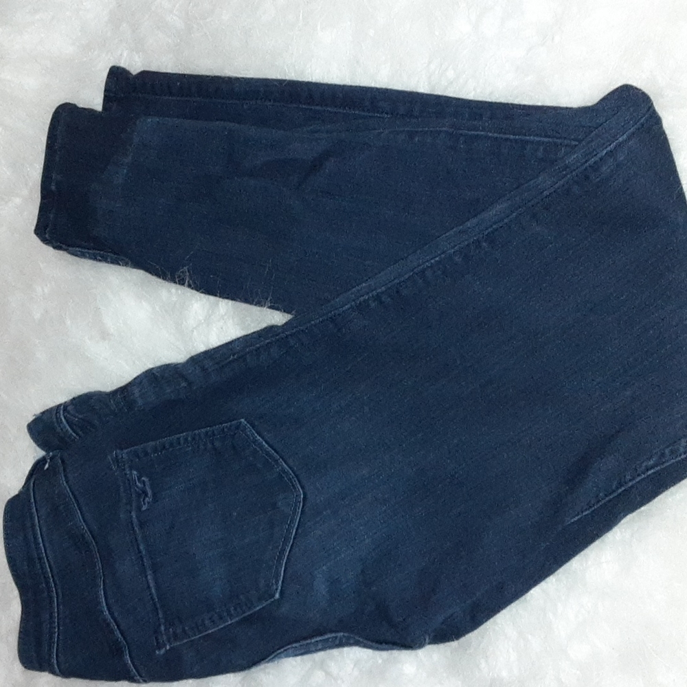 Dark wash skinny jeans